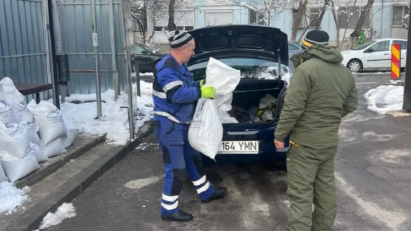 Cine sunt bucureștenii care primesc saci cu sare de la primărie - Foto: Facebook/PS6