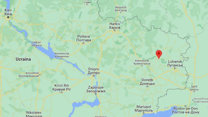 Forţele ruse încearcă să încercuiască trupele ucrainene în oraşele gemene Severodoneţk şi Lisiceansk, situate pe râul Siverski Doneţ din estul Ucrainei. / Foto: Google Maps
