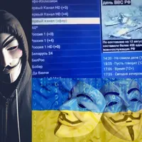 Hackerii Anonymous au spart canelele TV din Rusia și arată pierderile rușilor din Ucraina - FOTO: Twitter/Anonymous