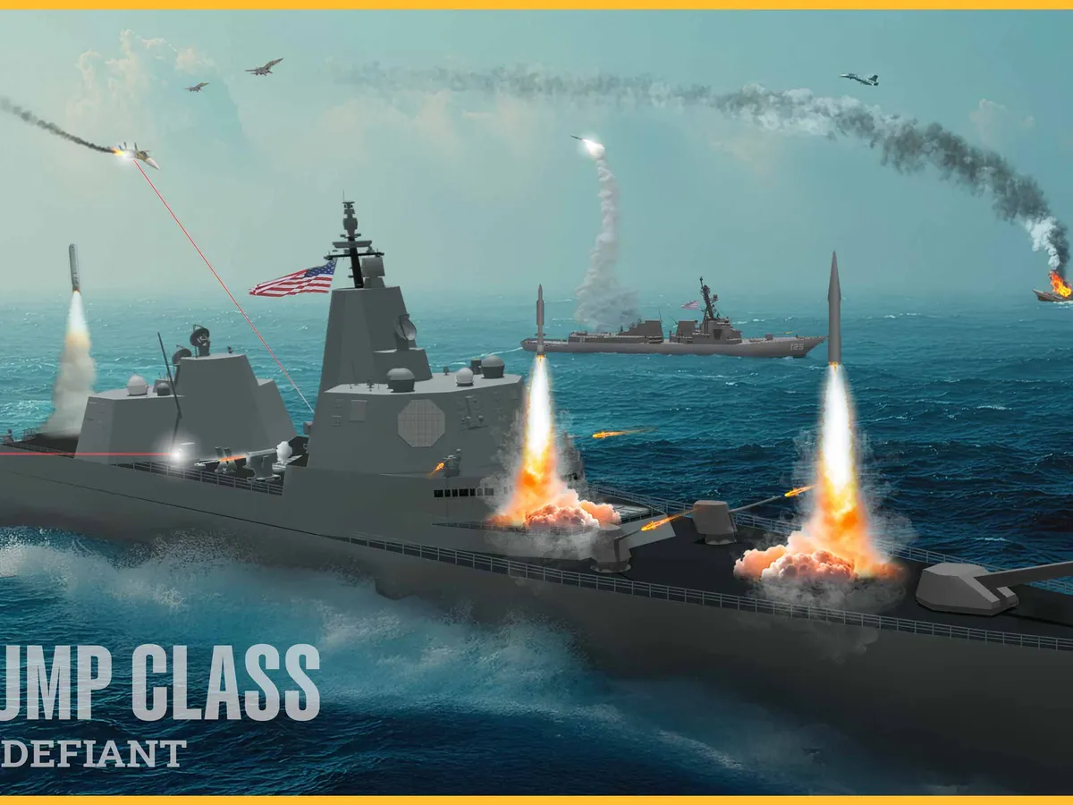 Navele din clasa Trump, 17.000.000.000$ bucata. Vor avea rachete nucleare, arme laser și tun electromagnetic