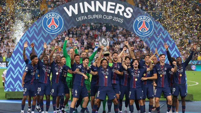 PSG a câștigat în premieră Supercupa Europei, 4-3 la penalty-uri cu Tottenham - Foto: Profimedia images