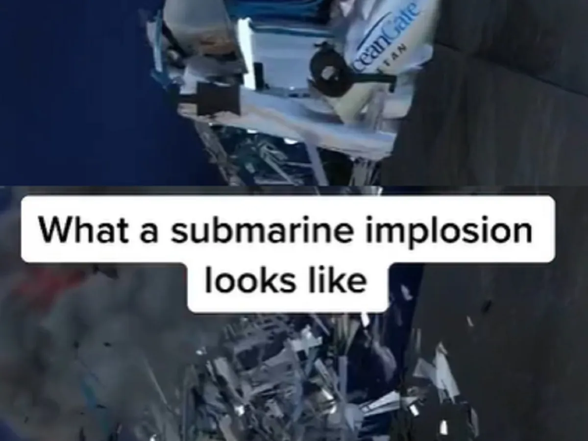 Cum a explodat submarinul Titanic Foto: TikTok