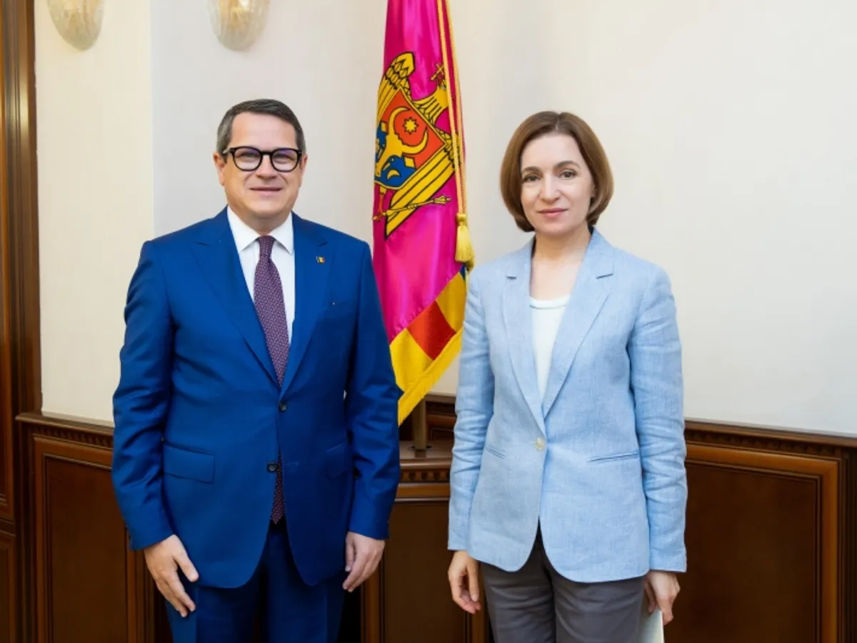 Maia Sandu și Eduard Hellvig au discutat despre riscurile de securitate în regiune/ Foto: Președinte.md