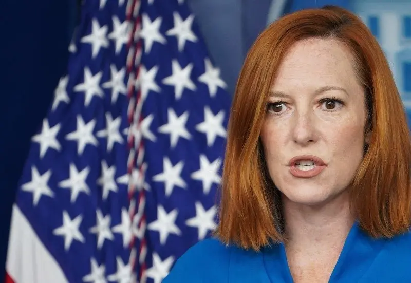 Jen Psaki nu l-a însoțit pe președinte Biden în Europa. FOTO: Twitter