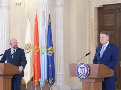 Charles Michel și Klaus Iohannis. Foto: presidency.ro