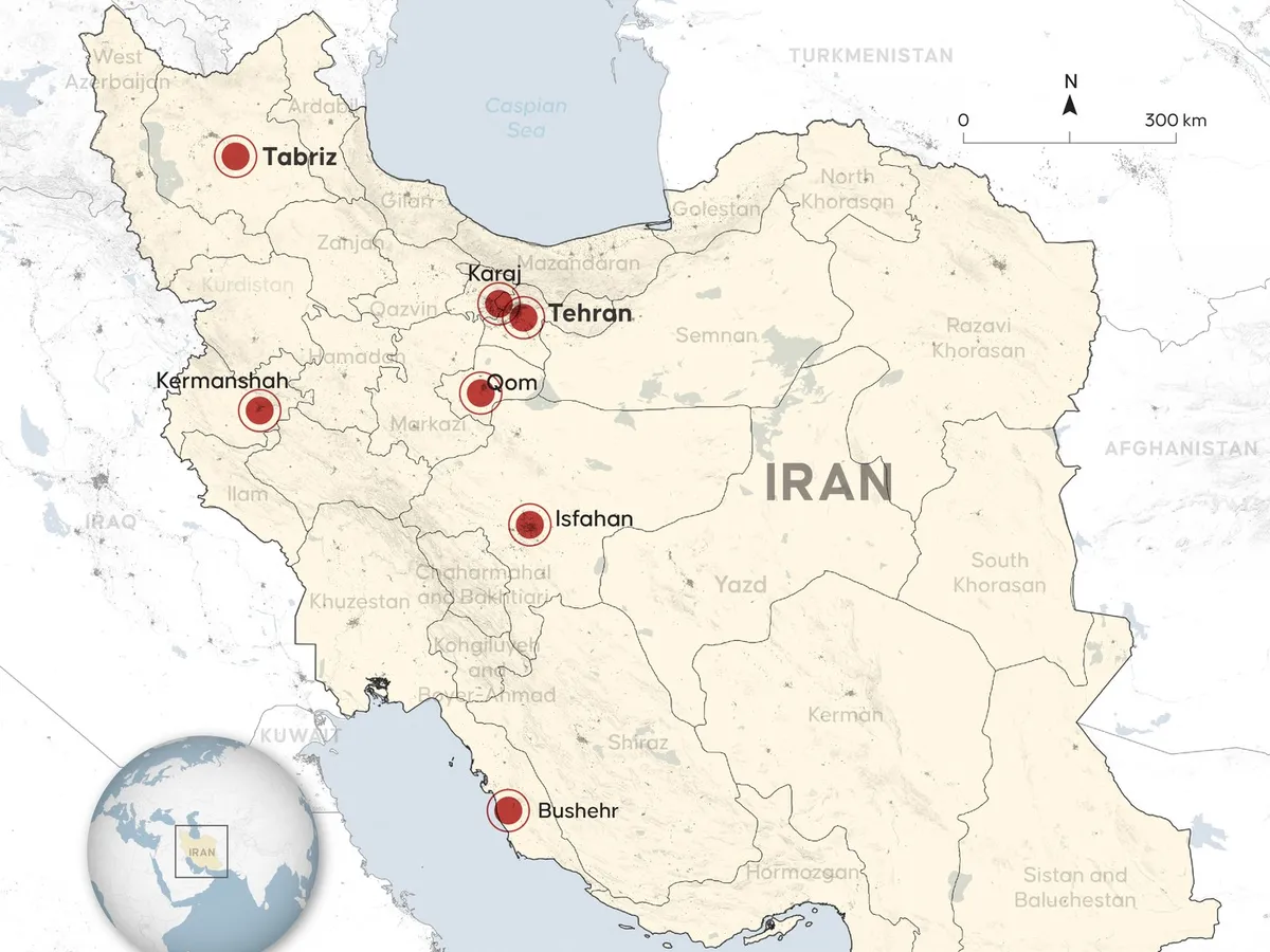 „Zone vizate din Iran” create la Ankara, Turcia - Foto: Profimedia Images