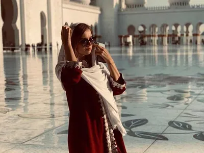 Irina Tănase, la Abu Dhabi. Foto Instagram