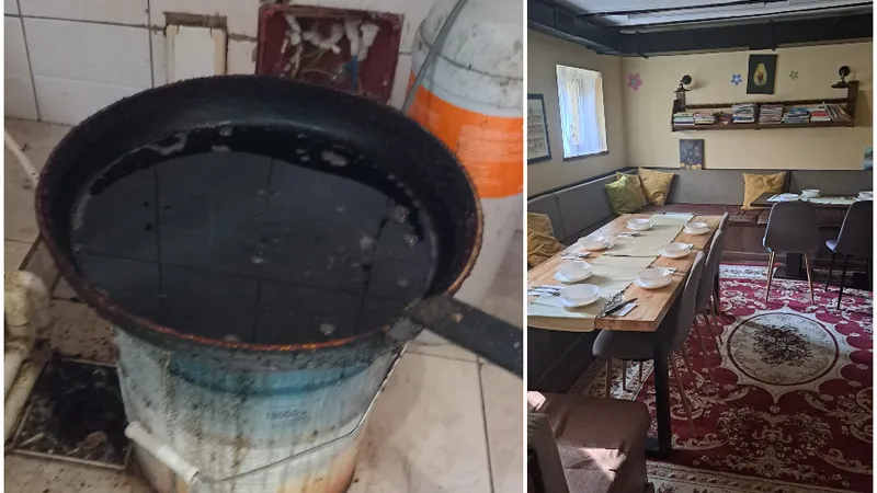 Restaurant faimos, închis de ANPC: after-school ilegal la subsol. Mizerie și copii expuși riscurilor