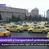 Protest al taximetriștilor Foto: Facebook