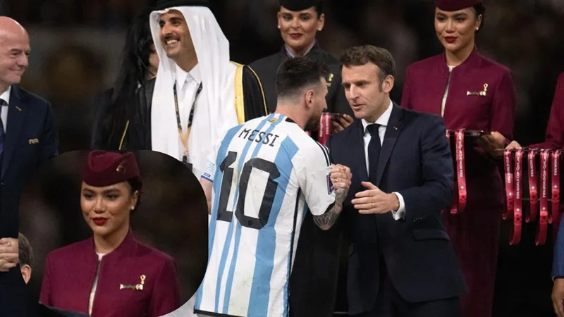 FOTO Cine e românca care a stat alături de Messi pe scenă la înmânarea Cupei Mondiale din Qatar - FOTO: Profimedia