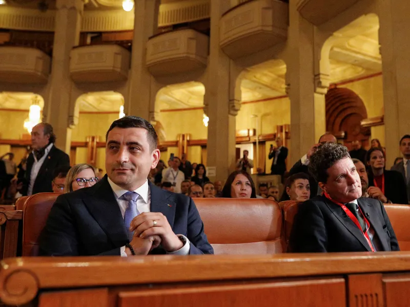George Simion și Nicușro Dan - Foto: INQUAM PHOTOS / Mălina Norocea