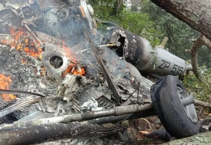 Un elicopter cu șeful forțelor armate la bord s-a prăbușit în India/FOTO: bbc.com