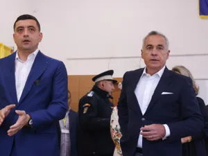 VIDEO Explicațiile Poliției după ce George Simion și Călin Georgescu au fost dați afară din secția de votare