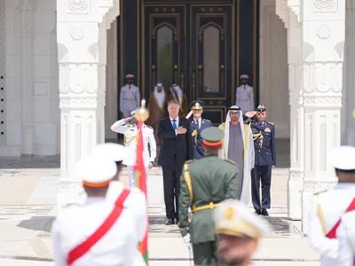 Iohannis, în Abu Dhabi: Sunt multe zone unde putem să colaborăm. Sunt oportunităţi enorme în Emirate. - Foto: presidency.ro