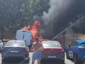 VIDEO Mai multe incendii au izbucnit pe Litoral. Care sunt cauzele? - Foto: captură video Facebook/Atac de Constanţa