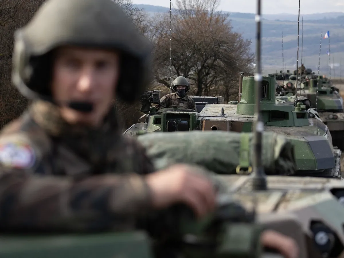 Tancuri franceze Leclerc, la Cincu, România - Foto: Profimedia Images