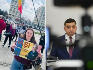 Alina Filip, soția interlopului Petronel Corduneanu este o susținătoare înfocată a lui George Simion Foto: colaj Facebook/INQUAM Photos