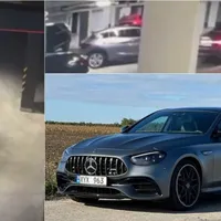 Cum este furat un Mercedes din parcarea unui complex de lux din Chișinău. Mașina, unică în țară Foto:unimedia.info