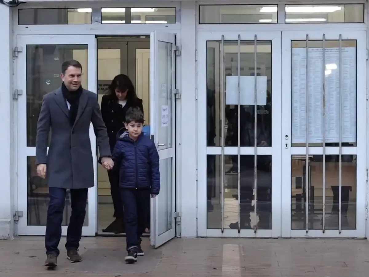 Cătălin Drulă, la secția de votare - Foto: captură video