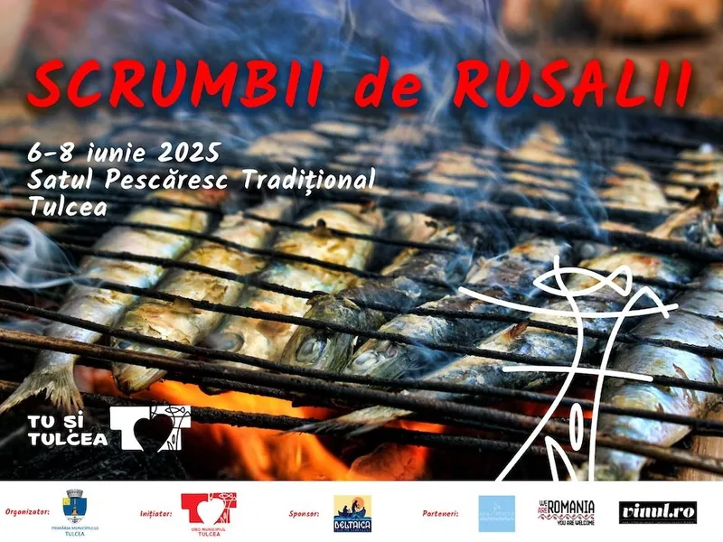 #TuȘiTulcea: Festival la „Scrumbii de Rusalii” în Satul Pescăresc Tradițional  6–8 iunie 2025