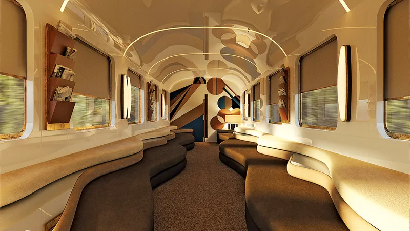 Un salon la bordul Orient Express La Dolce Vita