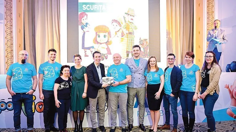 YOUTUBE Echipa LouLou Kids la ceremonia de decernare a distincției Diamond Button