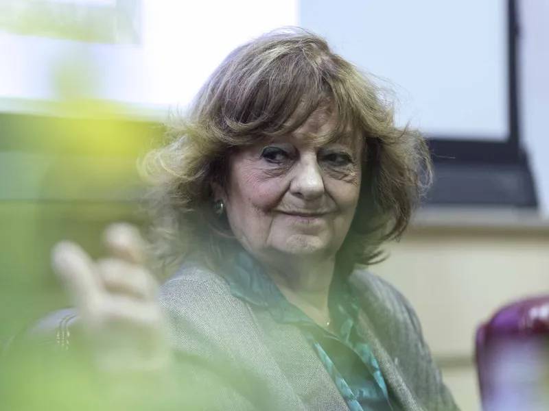 Ana Blandiana, la proiecţia filmului documentar "Între tăcere şi păcat" - Foto: INQUAM PHOTOS/Octav Ganea
