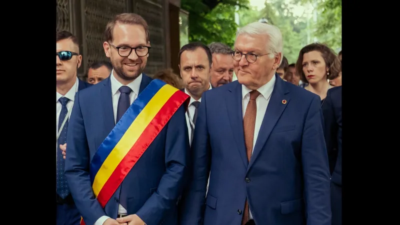 Fritz și președintele Germaniei - Foto: Facebook/ Dominic Fritz