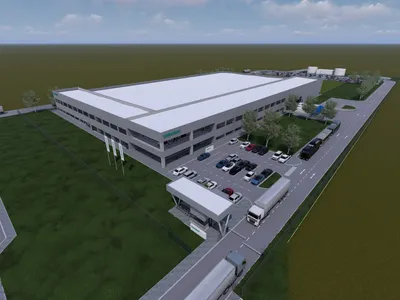 Randare a viitoarei fabrici Siemens din Sibiu - Foto: Siemens