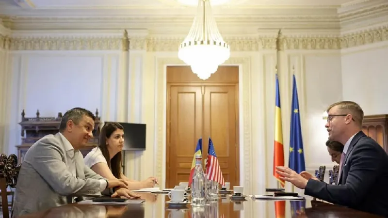 Sorin Grindeanu s-a întâlnit cu Michael Dickerson- Foto: Facebook / Sorin Gridneanu