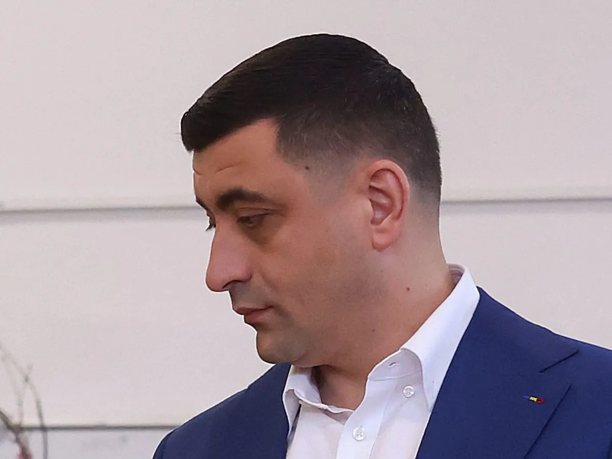 George Simion, azi, la vot, în Mogoşoaia - Foto: INQUAM PHOTOS/George Călin