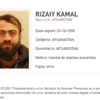 Rizaiy Kamal, afganul dat în urmărire pentru omor Foto: Poliția Română