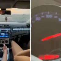 „Șmecherie” de șofer de 18 ani cu 3 prieteni alături: 180 km/h, cu țigarea în mână. „Zburăm!” - Foto: presasm.ro