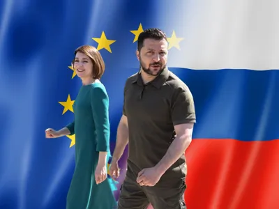 Maia Sandu și Volodimir Zelenski - Foto: Profimedia images