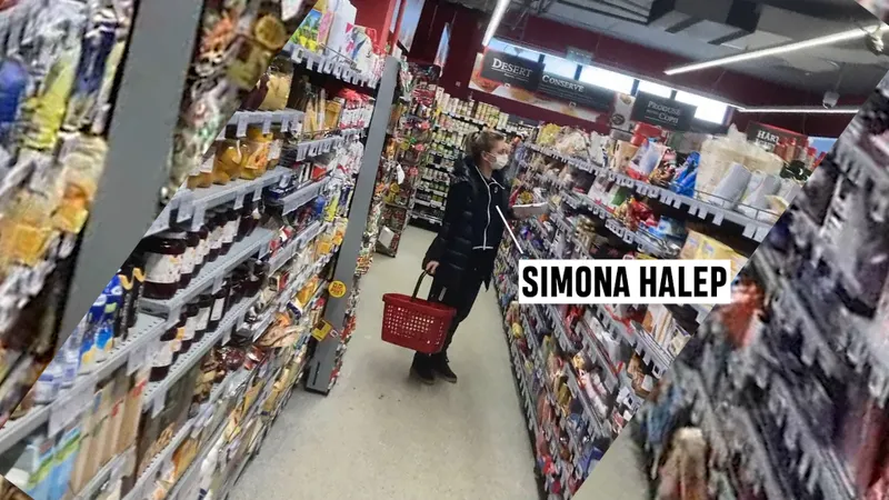 Simona Halep, incognito la supermarket / cancan.ro