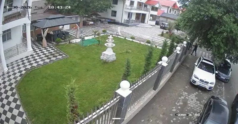 Tentativă de asasinat la Țăndărei - Foto: captură video imagini camere de supraveghre (surse)