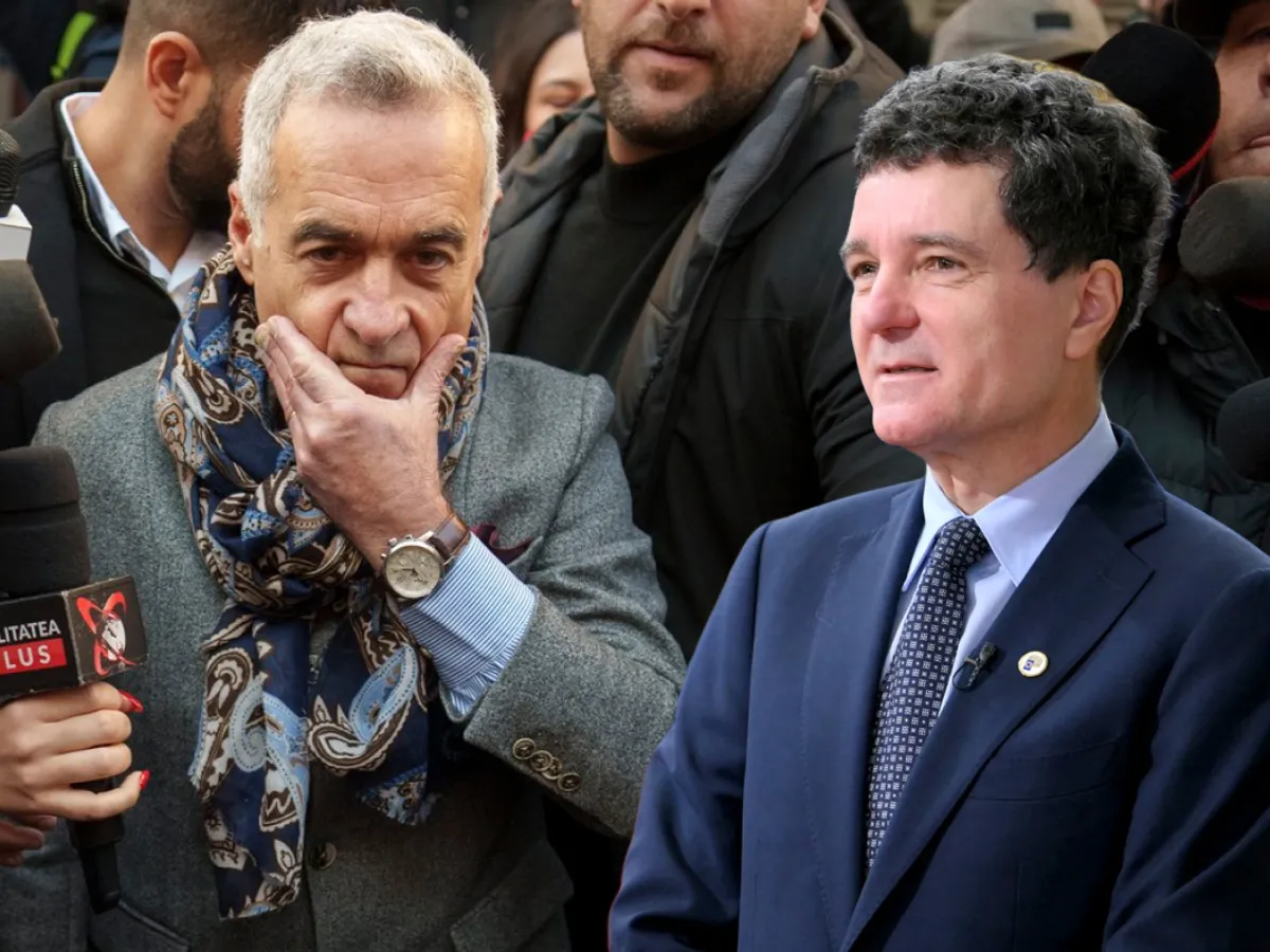 Călin Georgescu și Nicușor Dan - Foto: Profimedia images