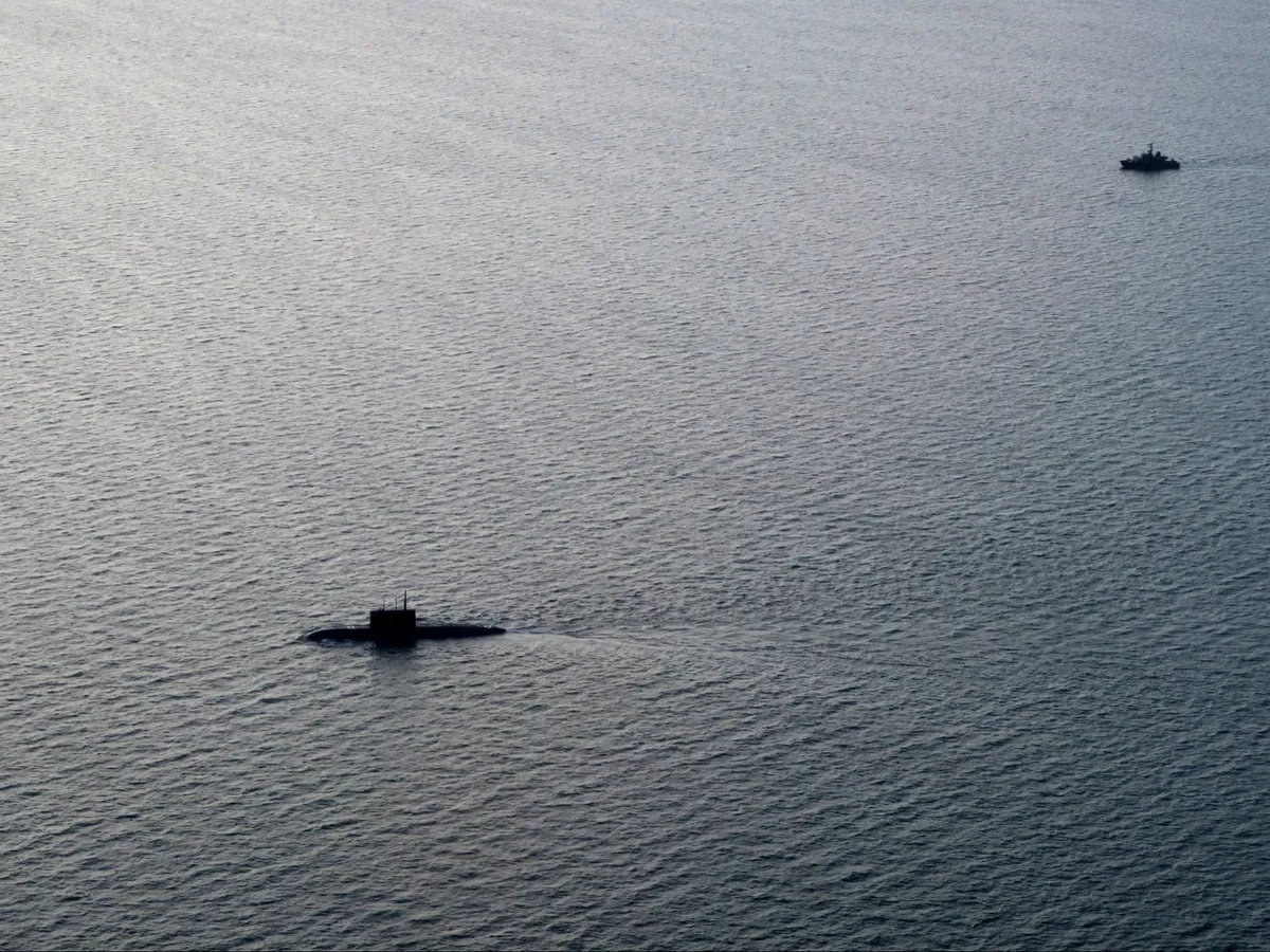 Submarin rusesc în strâmtoarea Kattegat - Foto: X/ @Swedish_Navy