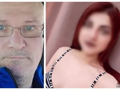 Ion Turnagiu și victima sa// Foto: Actual Mehedinți