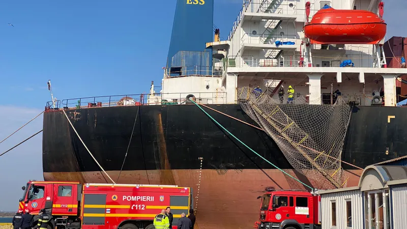 Explozie la Şantierul Naval Midia. Trei persoane au fost rănite. Cauza? - Foto: Facebook/ Dobrogea Live