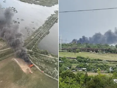 Incendiu violent la un depozit de anvelope. A fost emis un mesaj Ro-Alert - Foto: ISU Galați