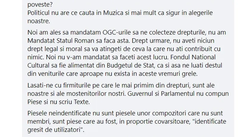 Mesajele artiștilor la postarea ministrului Culturii
