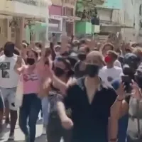 Cubanezii au protestat contra regimului de la Havana. FOTO: Captură video