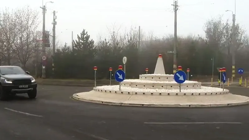 VIDEO Un tort şi Mausoleul de la Mărăşeeşti, printre noile sensuri giratorii derutante din Bucureşti - Foto: Digi24