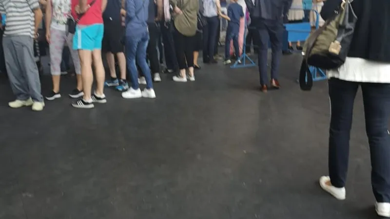 Una din secțiile de vot din Cluj. FOTO: Mirela Bonchiș