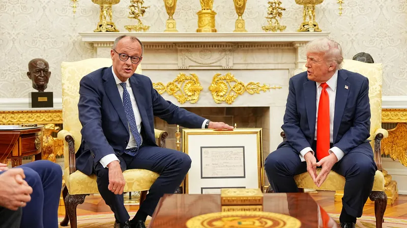 Donald Trump l-a primit joi foarte cordial pe Friedrich Merz, în ciuda războiului comercial Foto: Getty (footgrafie cu caracter ilustrativ)