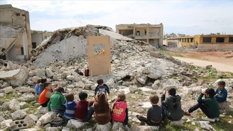 Copiii ISIS abandonați în taberele din Siria/foto: aa.com.tr