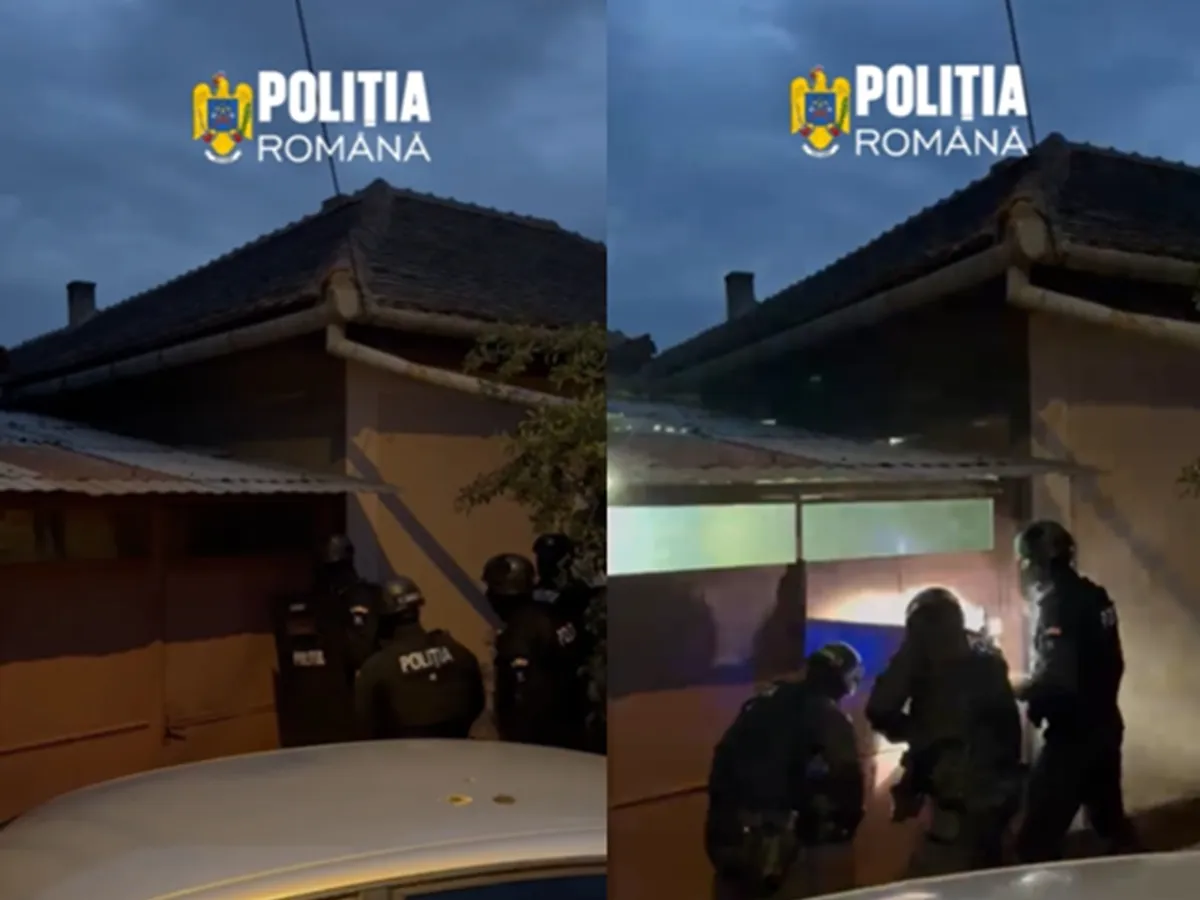 Percheziții - Foto: captură Poliția Română