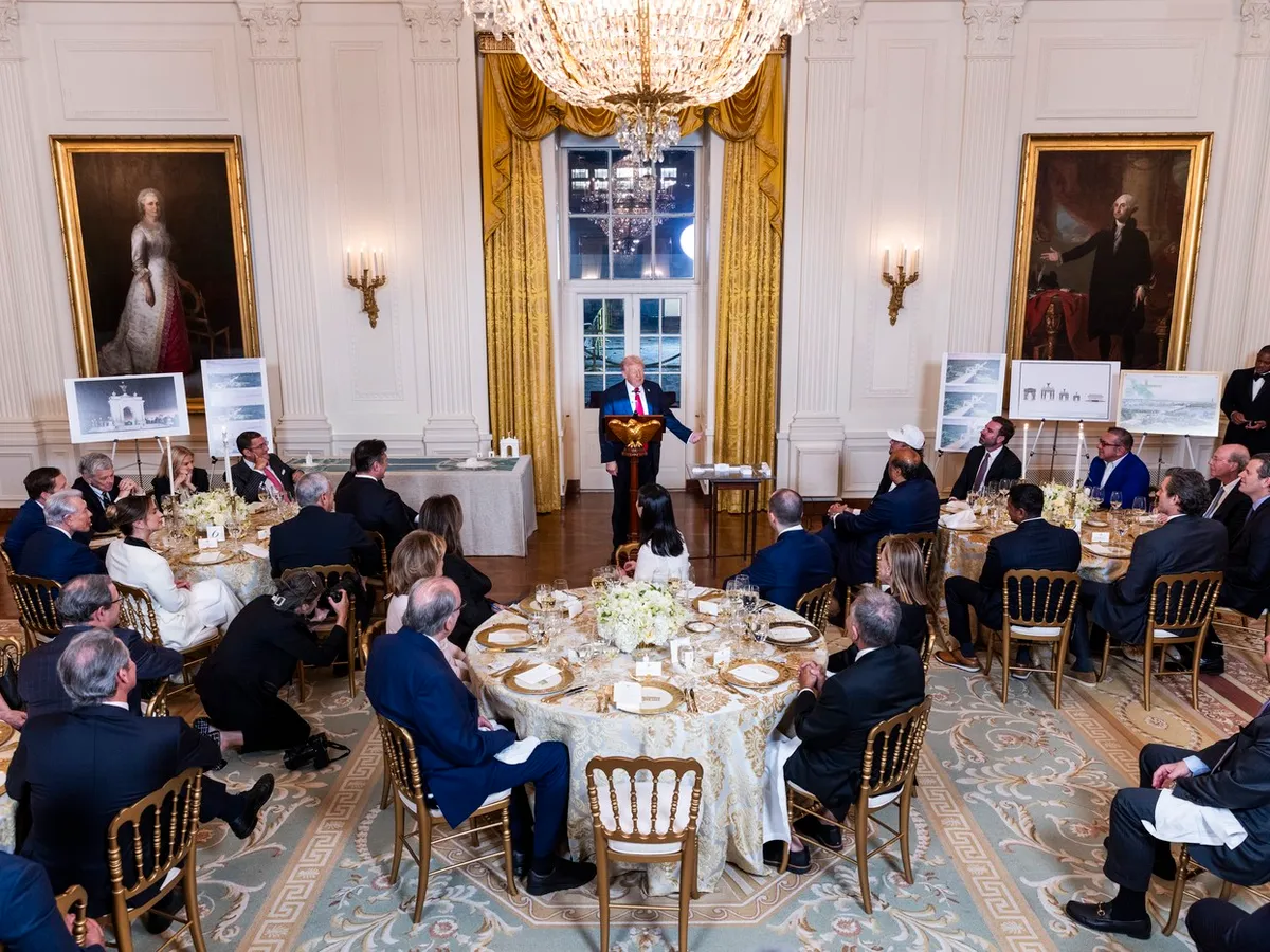 Donald Trump, la dineul pe care l-a dat pentru miliardarii donatori - Foto: Profimedia Images