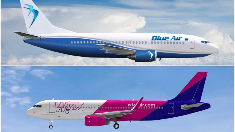 Blue Air Vs Wizz Air FOTO: andalucia.ro